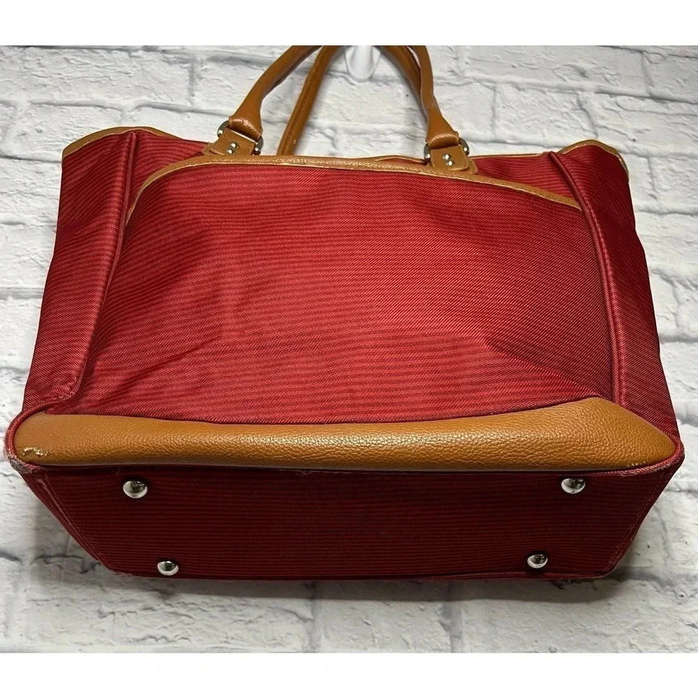 Jessica Simpson Breton pop weekender tote. - Picture 5 of 9
